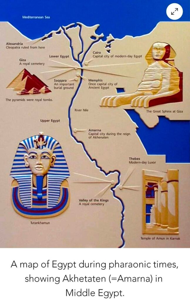 map of egypt firaun